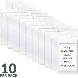 C-Line Products® Slap 'N Go Magnetic Label Holders Side Load 4-1/4