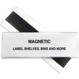 C-Line Products HOL-DEX Magnetic Shelf/Bin Label Holders 2 Inch Magnetic Label Holder 10/BX 87247