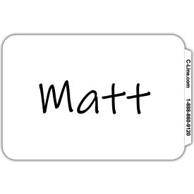 C-Line Products® Pressure Sensitive Badges Plain White 3-1/2