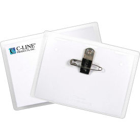 C-Line® Clip Pin Badge Holder Top-Loading 4