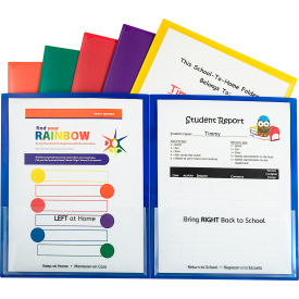 C-Line® Classroom Connector School-to-Home Folders Assorted 6/Pack 32010