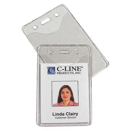 Badge Hldr, Vertical, 2-3/8x3-3/8