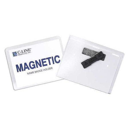 Magnetic Style Name Badge Kit, 4x3