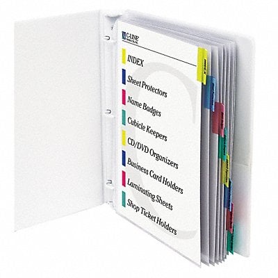 Sheet Protector Set 8 Tab Multicolor PK8 MPN:05580