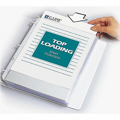 Sheet Protector Clear Poly PK50 MPN:62037