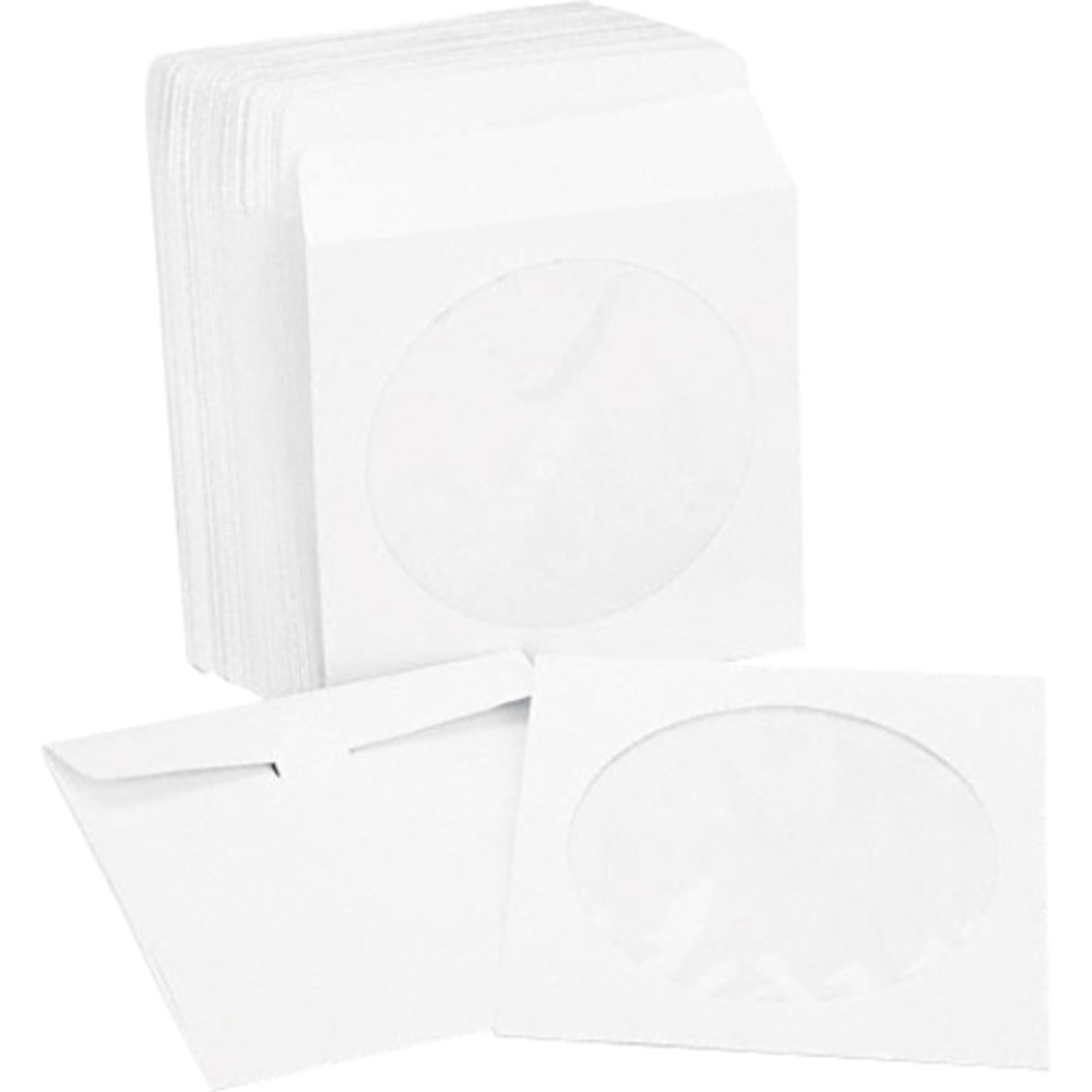 Innovera CD/DVD Envelope - Sleeve - Paper - White (Min Order Qty 19) MPN:IVR39403