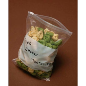 Slide Seal Poly Bags W/ Write On Block 9