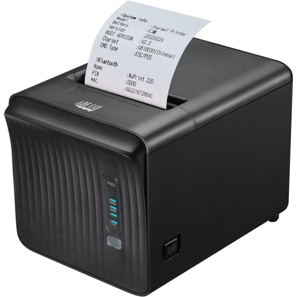 Adesso NuPrint NuPrint 330 Desktop Direct Thermal Printer - Monochrome - Receipt Print - Ethernet - USB - NUPRINT330 MPN:NUPRINT330