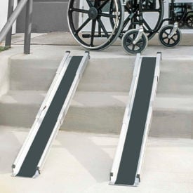 DMI® Retractable Lightweight Portable Wheelchair Ramps Adjustable from 3-5 Feet 1 Pair 517-4094-0000