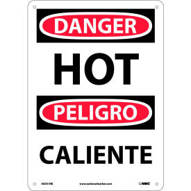 NMC™ Bilingual Plastic Sign Danger Hot 10