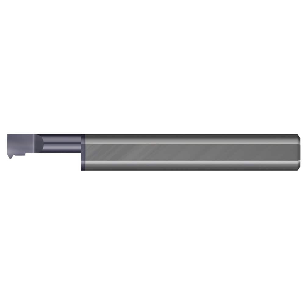 Single-Point Threading Tools; Thread Type: Internal; External ; Material: Solid Carbide ; Profile Angle: 60 ; Threading Diameter (Decimal Inch): 0.0750 ; Threading Diameter (mm): 1.90 ; Cutting Depth (Decimal Inch): 0.2500 MPN:TT-000440-025X