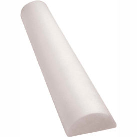 CanDo® Full-Skin White PE Foam Roller Half-Round 6