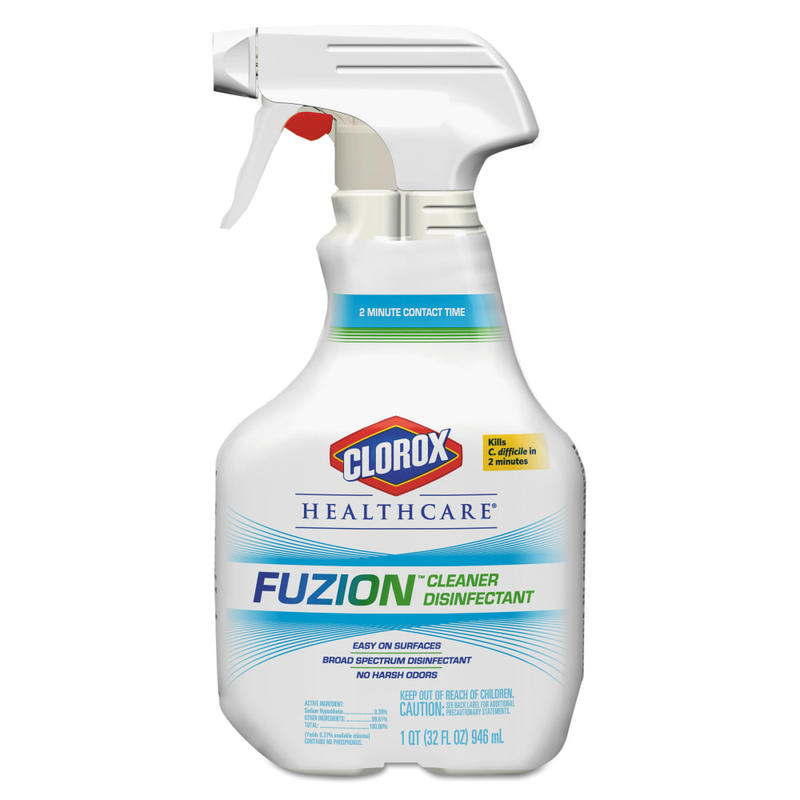 Clorox Healthcare Fuzion Cleaner Disinfectant, Spray , 32 Fluid Ounces (Pack of 9) (Package May Vary) MPN:CLO31478