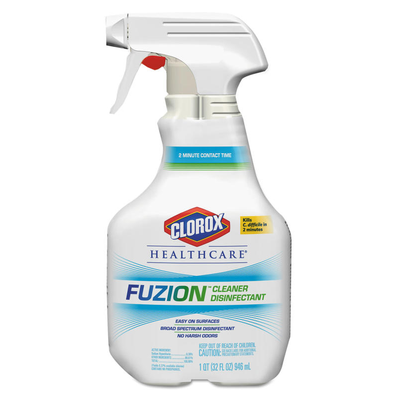Clorox Healthcare Fuzion Cleaner Disinfectant, Spray, 32 Fluid Ounces (Pack of 9) (Package May Vary) MPN:CLO31478