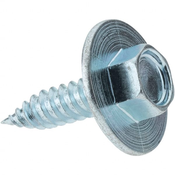 Sheet Metal Screw: #14, Hex Washer Head, Hex MPN:18934