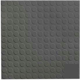 Rubber Tile Low Profile Circular Design 50cm - Black/Brown 9922P193