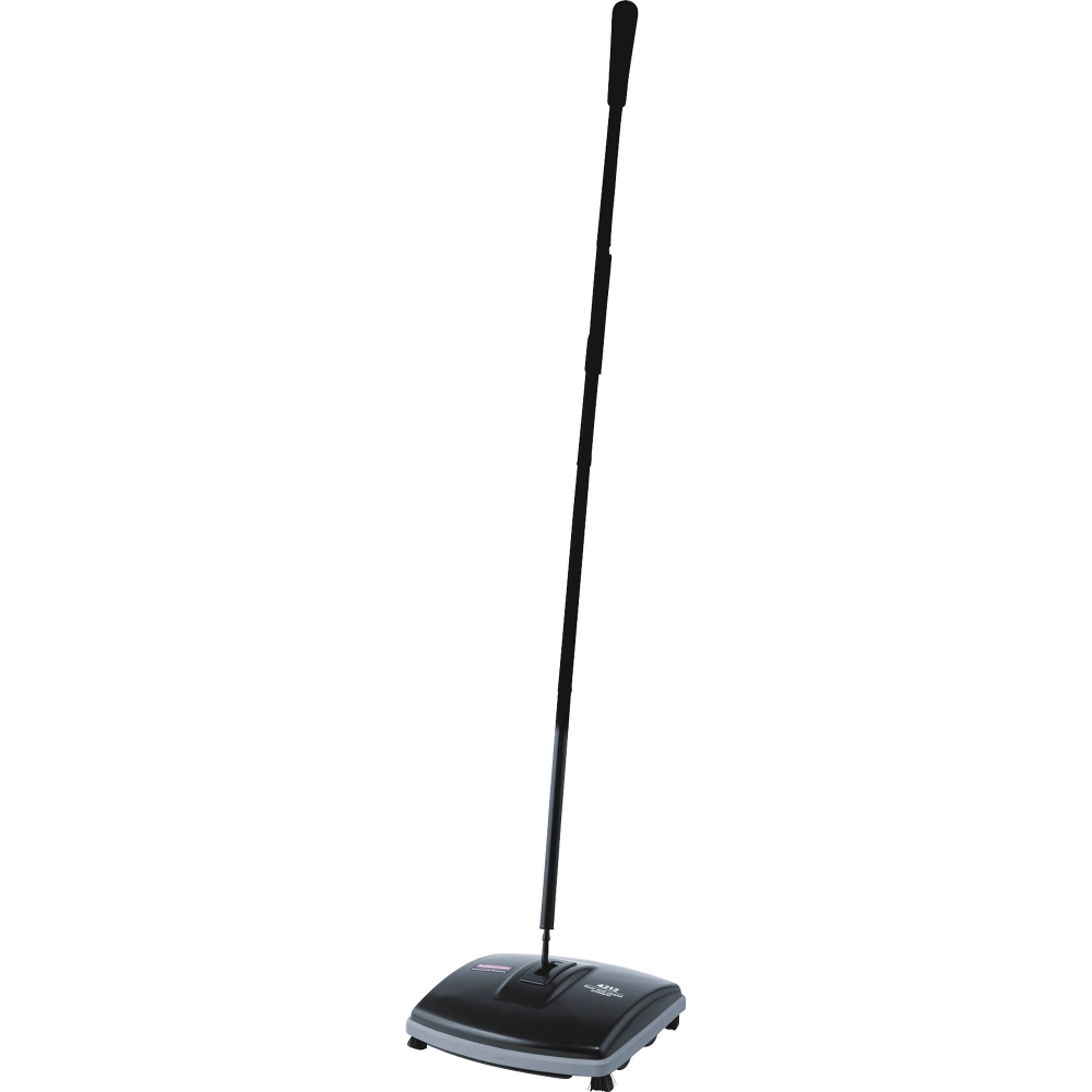 Rubbermaid Commercial Floor/Carpet Sweeper - 6.50in Brush Face - 9.5in Overall Length - Plastic Handle - Gray - 4 / Carton MPN:421288BKCT