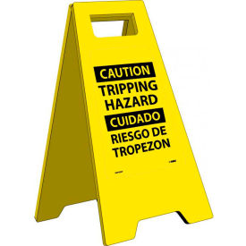 Heavy Duty Floor Stand - Caution Tripping Hazard - Bilingual HDFS207