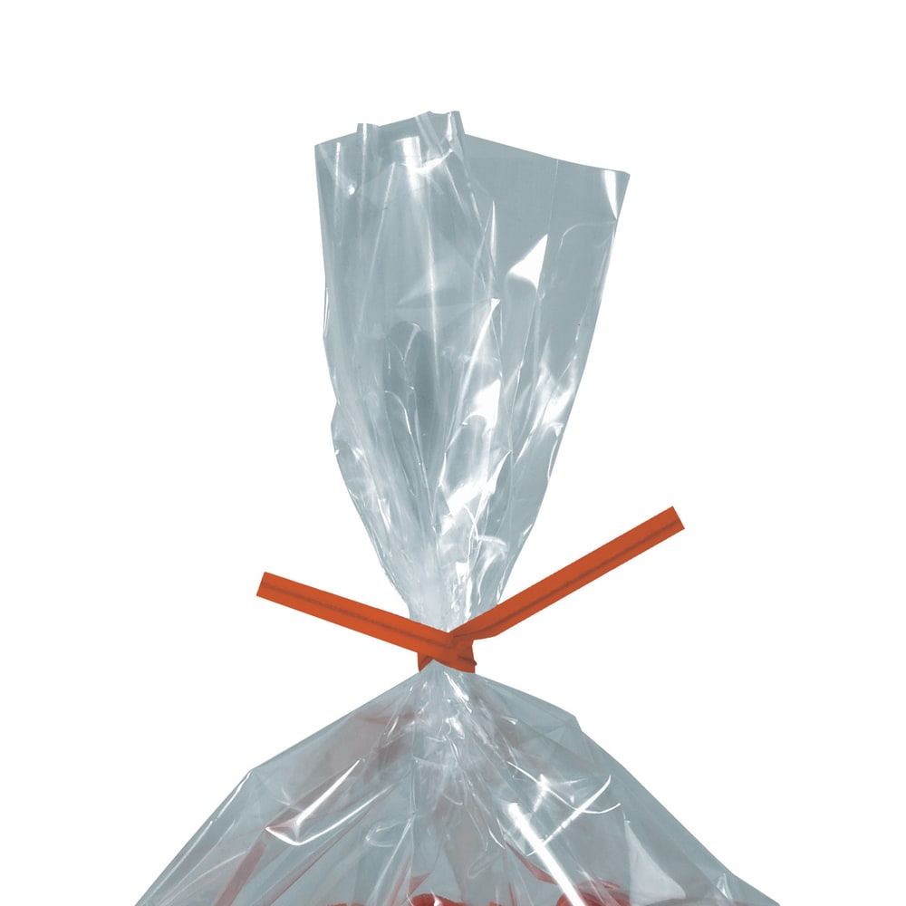 Partners Brand Paper Twist Ties, 5/32in x 8in, Orange, Case Of 2, 000 MPN:PBT8O