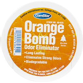 ComStar® 8 Oz. Gel Cup Orange Bomb Orange Scented Deodorizer Odor Neutralizer 60-625 - Pkg Qty 12