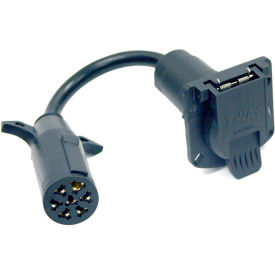 Buyers Products 7-Way Round to 7-Way Flat Trailer Connector Adapter - TC1077P TC1077P