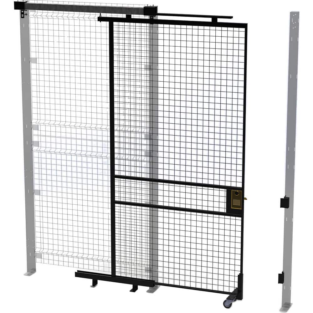 Temporary Structure Partitions; Overall Height: 96in; Width (Inch): 46; Overall Depth: 1.5in; Construction: Welded; Material: Steel; Color: Black MPN:V590408