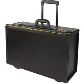 Stebco 251622 Synthetic Leather Business Case On Wheels Black 251622