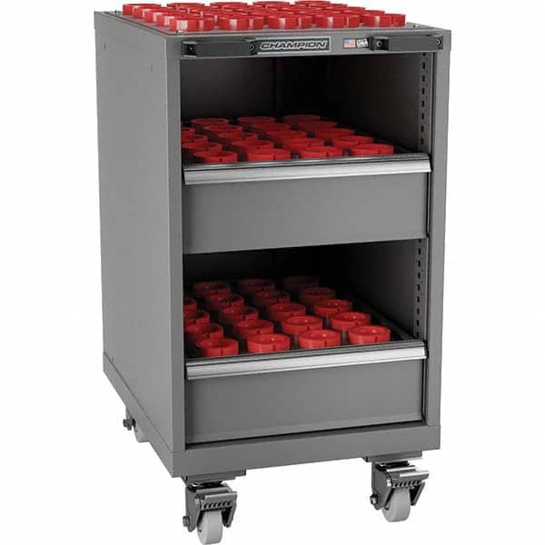 CNC Storage Carts, Style: HSK63A , Taper Size: HSK 63A , Taper Size: HSK 63A , Tool Type: CNC Toolholder , Tool Capacity: 65  MPN:CTC63-DG