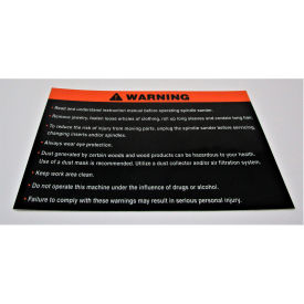 JET® Warning Label Jbos-5 JT9-JBOS5-94 JT9-JBOS5-94