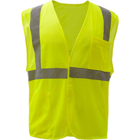 GSS Safety 1003 Standard Class 2 Mesh Hook & Loop Safety Vest Lime 3XL 1003-3XL