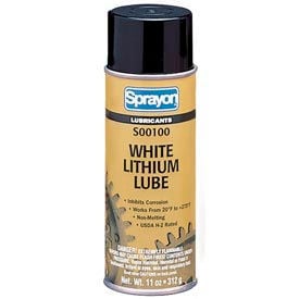 Sprayon LU100 White Lithium Grease 11 oz. Aerosol Can - SC0100000 SC0100000 - Pkg Qty 12