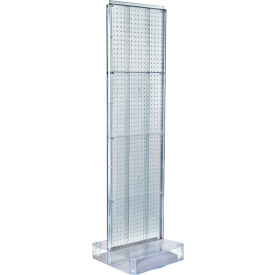 Global Approved 700770-CLR Two-Sided Pegboard Floor Display W/ Studio Base 17