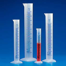 Graduated Cylinder Polypropylene Printed Graduations 10mL 10/Pack 602560
