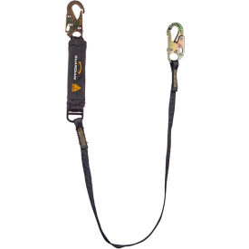 Guardian Arc Flash Shock Absorbing Lanyard Fixed Single Leg Steel Snap Hook 6'L 3400030