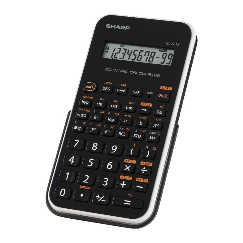 EL-501XBWH Scientific Calculator, 10-Digit LCD, Black/White MPN:EL501X2BWH