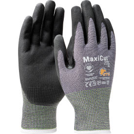 PIP MaxiCut Ultra Micro-Foam Nitrile Coated Palm & Fingers Gloves ANSI A4 S Gray 6 Dozen/Case 44-4745D/S - Pkg Qty 6