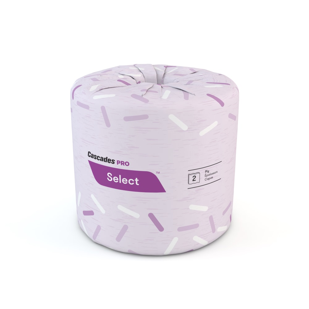 Cascades Select 2-Ply Toilet Paper, 500 Sheets Per Roll, Pack Of 96 Rolls MPN:4064