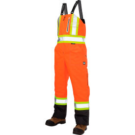 Tough Duck Ripstop Insulated Safety Bib Overall M Fluorescent Orange S87611-FLOR-M