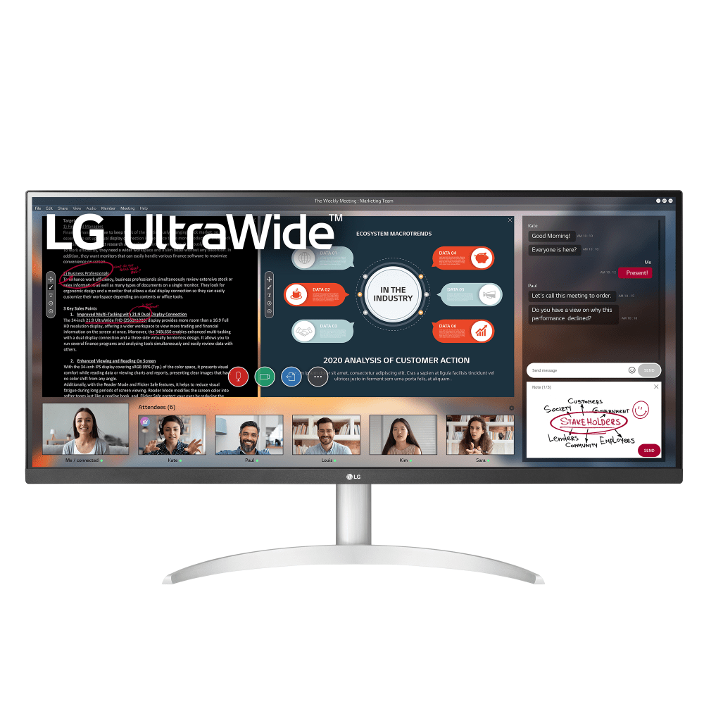 LG 34in UltraWide FHD IPS Monitor, 34WP50S, FreeSync MPN:34WP50S-W