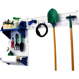 Wall Control Pegboard Garden Tool Board Organizer White/Blue 48
