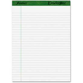 Ampad® Earthwise Writing Pad Green Politex Headband 50 White 8.5x11 Sheets Dozen 20172
