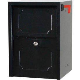 dVault Weekend Away Secure Mailbox with Vault DVJR0060 - Front Access - Black DVJR0060-1