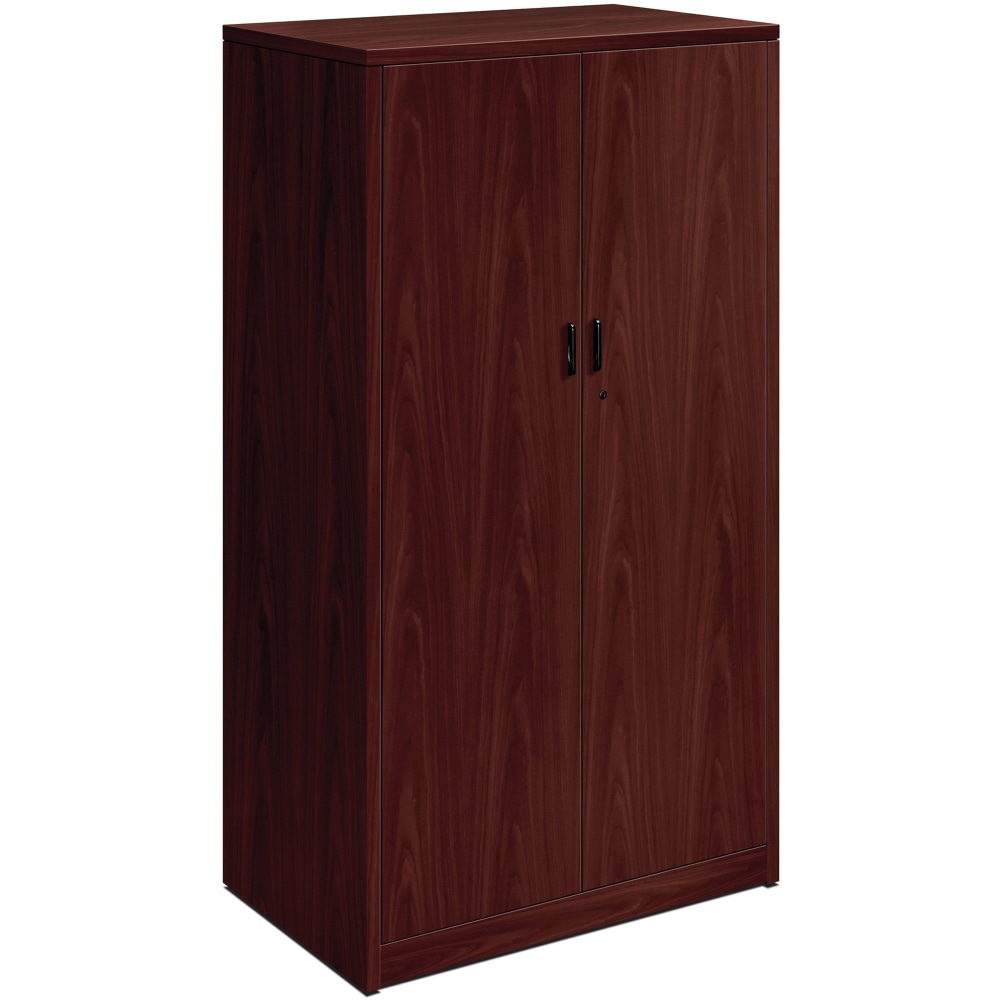 HON 10500 Series Mahogany Laminate Office Desking - 36inx24in66.6in - 5 Shelve(s) - 4 Adjustable Shelf(ves) - 10530NN MPN:10530NN