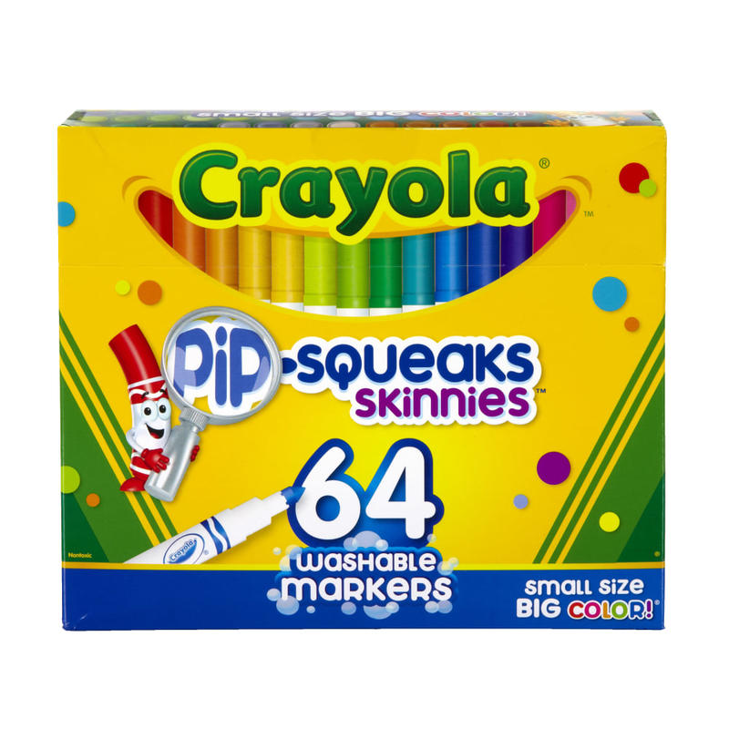 Crayola Pip-Squeaks Skinnies Kids Color Choice Box, Assorted Colors, Box Of 64 MPN:58-8764