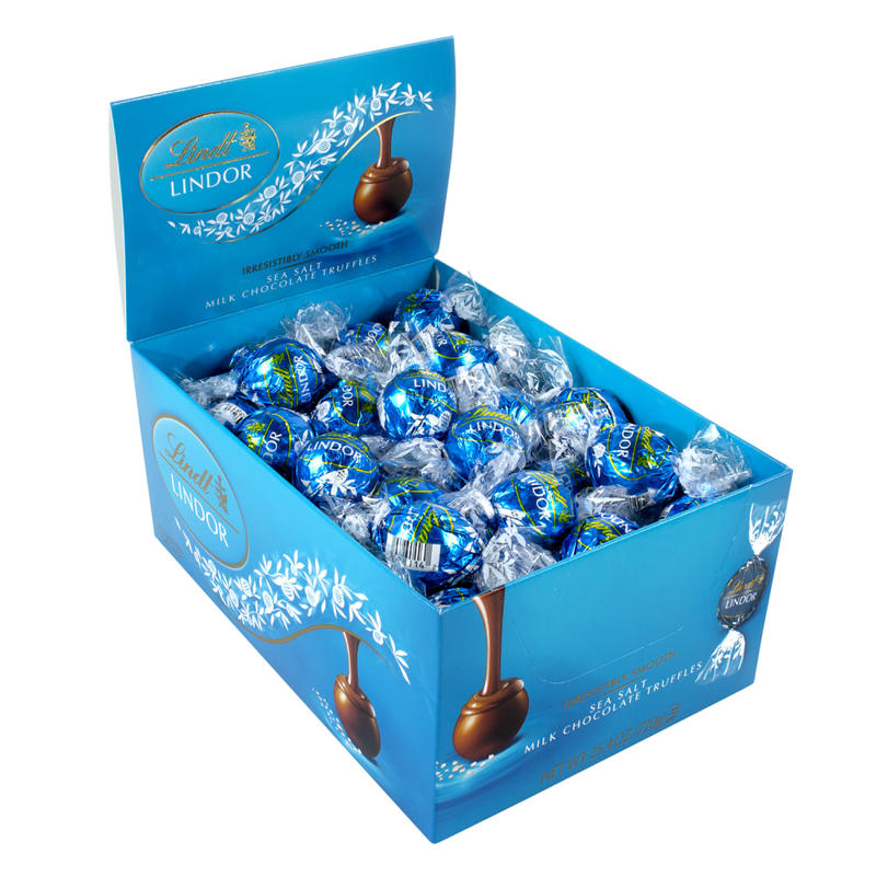Lindt Sea Salt Milk Chocolate Truffles, Box Of 60 MPN:511575