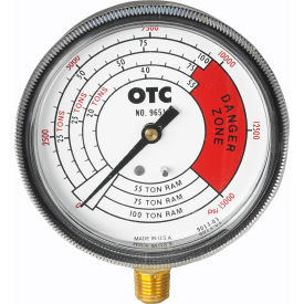 OTC Gauge Pressure And Tonnage 4 Scales 0-10000 PSI 0-55 Ton 0-75 Ton And 0-100 Ton 9651
