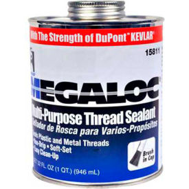 Hercules 15808 Megaloc Thread Sealant - Screw Cap With Brush 16 oz. - Pkg Qty 12 15808