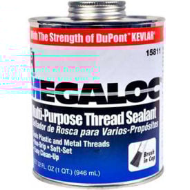Hercules 15808 Megaloc Thread Sealant - Screw Cap With Brush 16 oz. 15808 - Pkg Qty 12