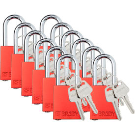 Brady® Safety Lockout Padlock Keyed Different 1-1/2