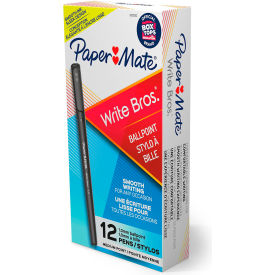 Paper Mate® Write Bros Ballpoint Stick Pen Medium Black Ink Dozen 3331131C
